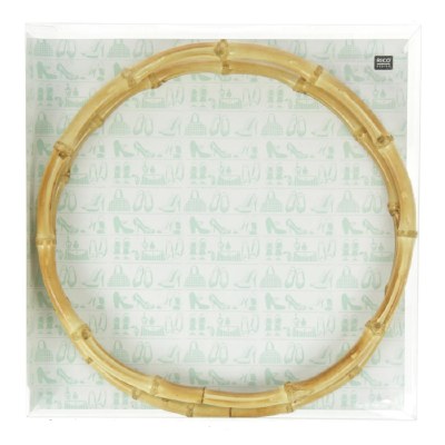 Bag Handles Bamboo Round 22cm