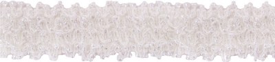 Beaded Elasticated Trim White