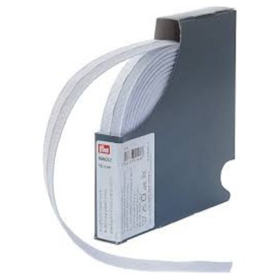 Button hole elastic 18mm whit