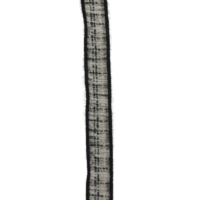 Chenille Woven Tape 25mm White