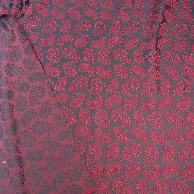 Dark Red Paisley