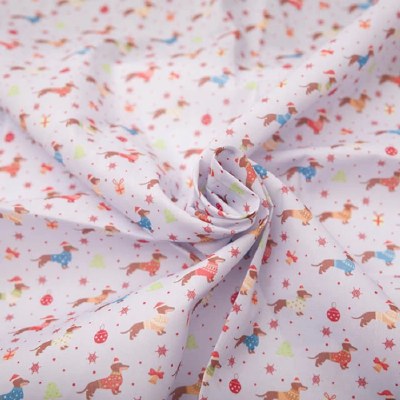 Polycotton Festive Dashshunds