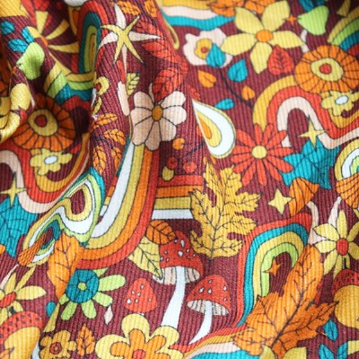 Printed Corduroy Brown