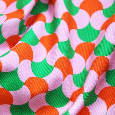 Printed Corduroy Pink