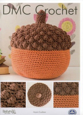 Crochet Acorn Cushion