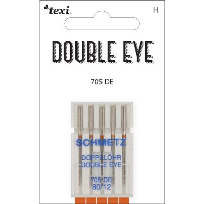 Double eye needles for house hold machine