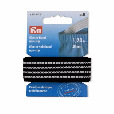 Elastic Non-Slip 25mm Black