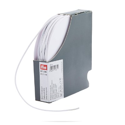 Elastic Round Cord White
