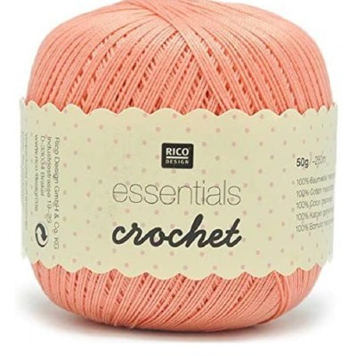Essentials Crochet Cotton Peach