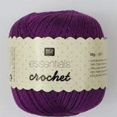 Essentials crochet cotton pink