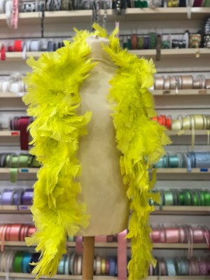 Extra Thick Boas Plain Yellow