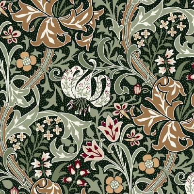 Faux Silk look 150cm Golden Lily