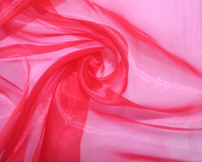 Glitter Organza Red