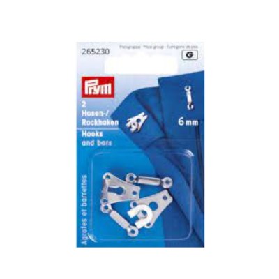 Hooks and Bars 6mm Silverver