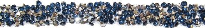 Iron On Trim W Stones Blue