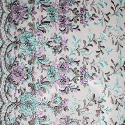 Kew Embroidered Floral Lace Lilac