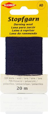 darning wool navy