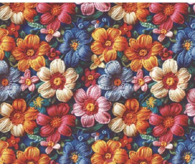 Little Johnny 3D Embroidered Flowers