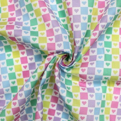 Little Johnny Checked Hearts