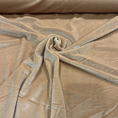 Luxury Stretch Velvet Beige^
