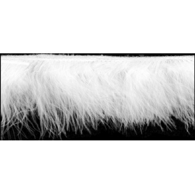 Marabou Feather Trim White