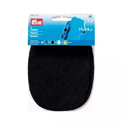 Nappa patches leather black