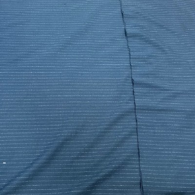 Navy Striped Poly Viscose