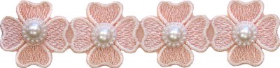 Pearl Flower Trim Pink