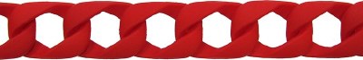 Plastic Coloured Chain Red