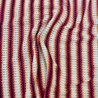 Ecru Cerise PolyCotton Knit