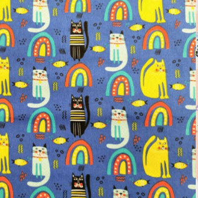 Printed Cotton Heart Roses