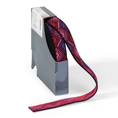 Prym Coloured Aztec Elastic 38