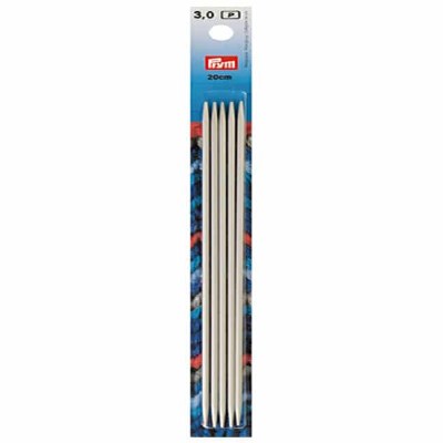 Prym Double Ended Knit Needles 20cm 3mm