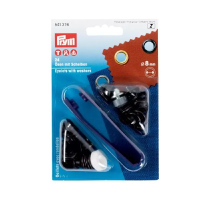 Prym Eyelets With Washers 11mm Silver