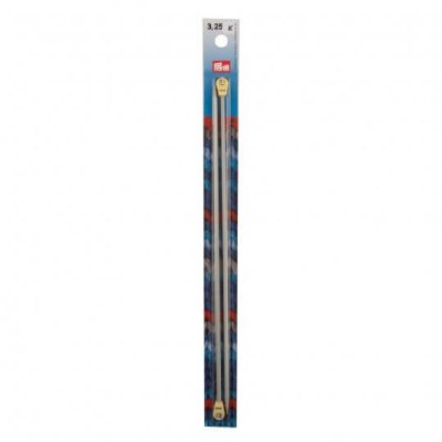 Prym knobbed Knitting Needles 3.25mm 25cm