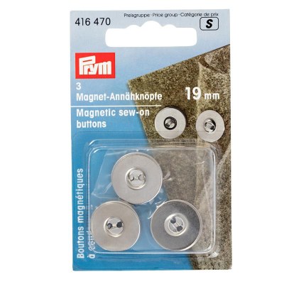 Prym magnetic Snap 19mm Silver