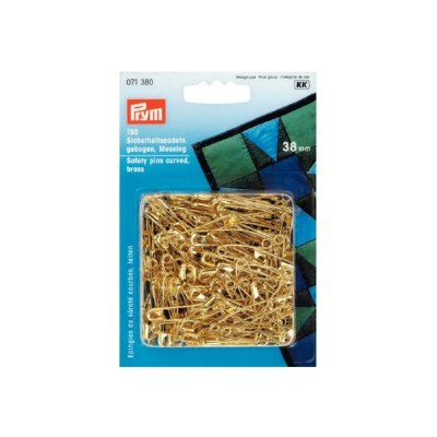 Prym Safety Pins 38mm Curved