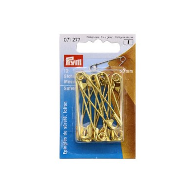 Prym Safety Pins 50mm 12p gol
