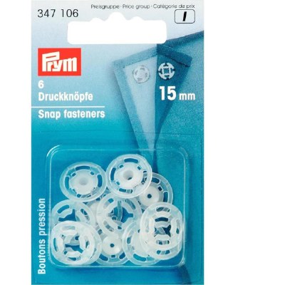 Prym Sew On Snaps 15mm