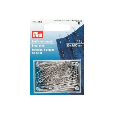 Prym steel pins 30 .5mm