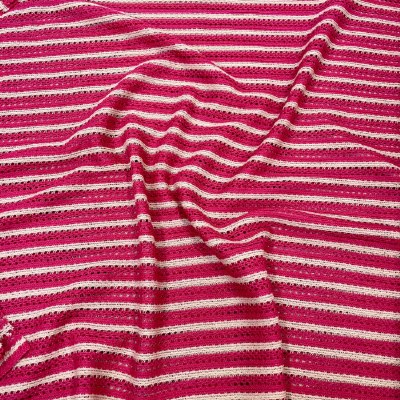 Rhubarb Stripe Knit Lace