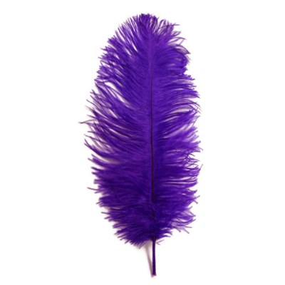 Female Ostrich Feather Purple