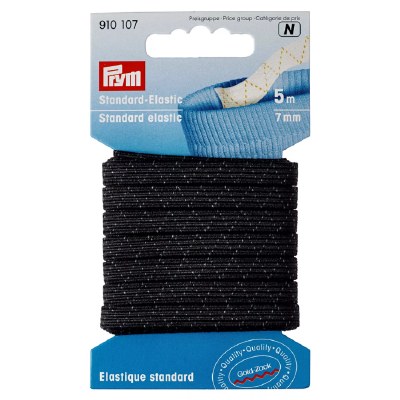 Standard Elastic 7mm Black