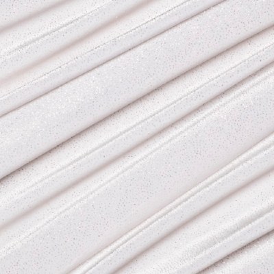 Stretch Glitter Velvet White