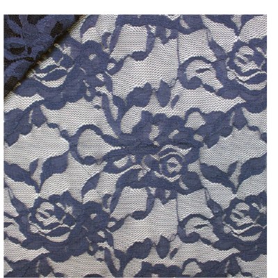 Stretch Lace 'Daisy' 150cm Nav