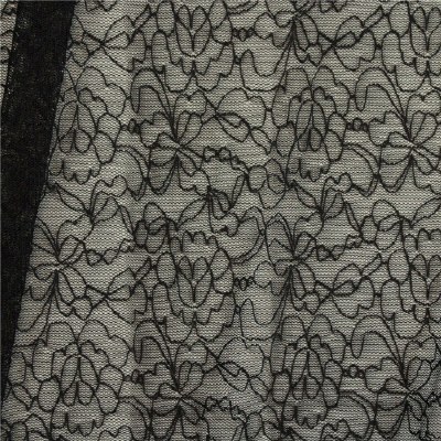 Stretch Lace 'Lily' Black 150cm