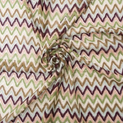 Stretch Lace 'ZigZag'  Khaki