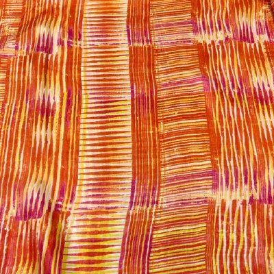 Tangerine/Magenta 100% Silk