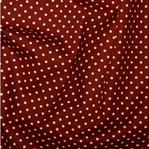 100% Cotton Polka Dot  Burgundy