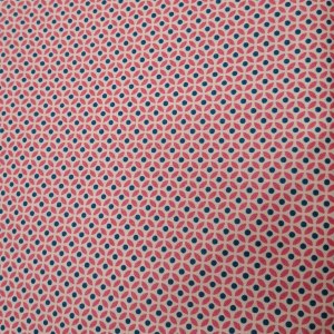 100% Cotton Pink Blue Tile